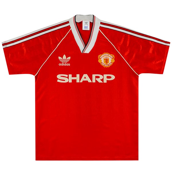 Heimtrikot Thailand Manchester United Retro 1988 1990 Rote Günstige Fußballtrikots